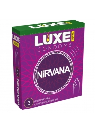 Презервативы с увеличенным количеством смазки LUXE Royal Nirvana - 3 шт. - Luxe - купить с доставкой в Норильске