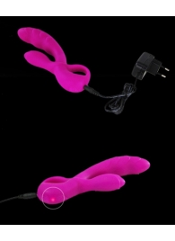 Перезаряжаемый вибратор Audding с клиторальным отростком - 22,5 см. - Baile