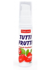Гель-смазка Tutti-frutti со вкусом барбариса - 30 гр. - Биоритм - купить с доставкой в Норильске