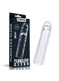 Прозрачная насадка-удлинитель Flawless Clear Penis Sleeve Add 2 - 19 см. - Lovetoy - в Норильске купить с доставкой