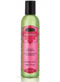 Массажное масло Naturals Strawberry Dreams с ароматом клубники - 236 мл. - Kama Sutra - купить с доставкой в Норильске