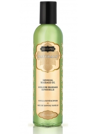 Массажное масло Naturals Vanilla Sandalwood с ароматом ванили и сандала - 236 мл. - Kama Sutra - купить с доставкой в Норильске