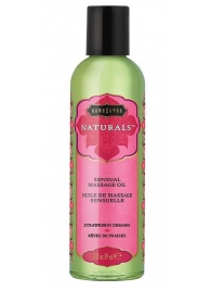 Массажное масло Naturals Strawberry Dreams с ароматом клубники - 59 мл. - Kama Sutra - купить с доставкой в Норильске