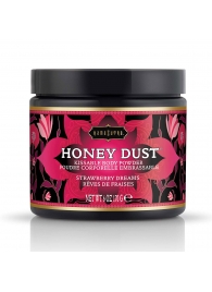 Пудра для тела Honey Dust Body Powder с ароматом клубники - 170 гр. - Kama Sutra - купить с доставкой в Норильске