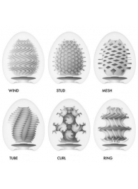 Набор из 6 мастурбаторов Tenga EGG IV с различным рельефом - Tenga - в Норильске купить с доставкой