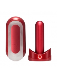 Красный мастурбатор Flip Zero Red   Warmer с подогревом - Tenga - в Норильске купить с доставкой