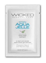 Гель-лубрикант Simply Aqua Jelle - 3 мл. - Wicked - купить с доставкой в Норильске