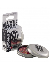 Экстремально тонкие презервативы в железном кейсе MAXUS Extreme Thin - 3 шт. - Maxus - купить с доставкой в Норильске