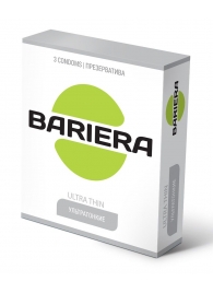 Ультратонкие презервативы Bariera Ultra Thin - 3 шт. - Bariera - купить с доставкой в Норильске