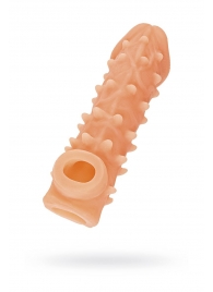 Телесная закрытая насадка с пупырышками Cock Sleeve Size S - 13,8 см. - KOKOS - в Норильске купить с доставкой