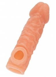 Телесная закрытая насадка с шершавой головкой Cock Sleeve Size S - 13,8 см. - KOKOS - в Норильске купить с доставкой