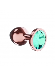 Пробка цвета розового золота с малиновым кристаллом Diamond Topaz Shine L - 8,3 см. - Lola Games - купить с доставкой в Норильске