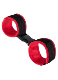 Красно-черные велюровые оковы Anonymo - ToyFa - купить с доставкой в Норильске
