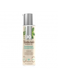 Массажное масло с ароматом перечной мяты и эвкалипта JO Naturals Peppermint   Eucalyptus - 120 мл. - System JO - купить с доставкой в Норильске