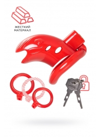 Красный мужской пояс верности из пластика - ToyFa - купить с доставкой в Норильске