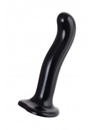 Черный стимулятор для пар P G-Spot Dildo Size M - 18 см. - Strap-on-me - в Норильске купить с доставкой