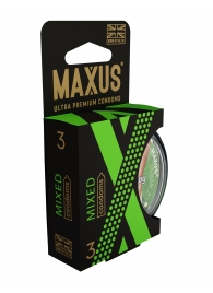 Презервативы в пластиковом кейсе MAXUS AIR Mixed - 3 шт. - Maxus - купить с доставкой в Норильске