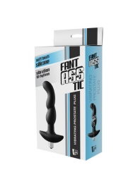 Черная вибропробка для простаты FantASStic Vibrating Prostate Plug - 14,5 см. - Dream Toys - в Норильске купить с доставкой