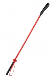 Красно-черный гладкий стек - 71 см. - Fetish Tentation - купить с доставкой в Норильске