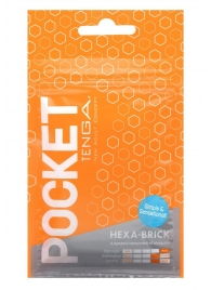 Карманный мастурбатор HEXA-BRICK - Tenga - в Норильске купить с доставкой
