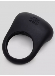 Черное эрекционное виброкольцо Sensation Rechargeable Vibrating Love Ring - Fifty Shades of Grey - в Норильске купить с доставкой