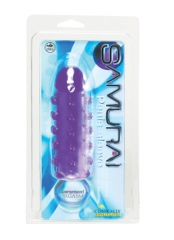 Закрытая фиолетовая насадка с пупырышками SAMURAI PENIS SLEEVE PURPLE - 14,5 см. - NMC - в Норильске купить с доставкой