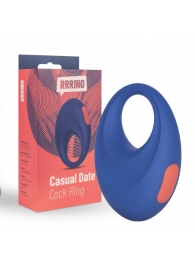 Синее эрекционное кольцо RRRING Casual Date Cock Ring - FeelzToys - в Норильске купить с доставкой