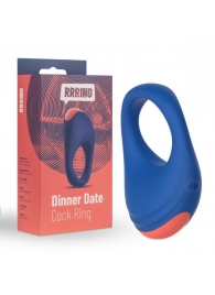 Синее эрекционное кольцо RRRING Dinner Date Cock Ring - FeelzToys - в Норильске купить с доставкой