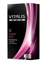 Ультратонкие презервативы VITALIS PREMIUM super thin - 12 шт. - Vitalis - купить с доставкой в Норильске