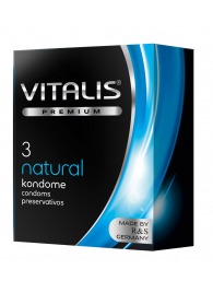 Классические презервативы VITALIS PREMIUM natural - 3 шт. - Vitalis - купить с доставкой в Норильске