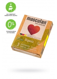 Экологически чистые презервативы Masculan Organic - 3 шт. - Masculan - купить с доставкой в Норильске