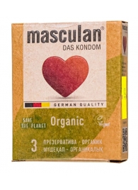 Экологически чистые презервативы Masculan Organic - 3 шт. - Masculan - купить с доставкой в Норильске