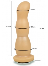 Телесная рельефная насадка Harness - 15,9 см. - LOVETOY (А-Полимер) - купить с доставкой в Норильске