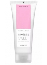 Смазка на водной основе Mixgliss Sweet с ароматом бабл-гам - 70 мл. - Mixgliss - купить с доставкой в Норильске