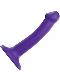 Фиолетовый фаллоимитатор-насадка Strap-On-Me Dildo Dual Density size S - 17 см. - Strap-on-me - купить с доставкой в Норильске