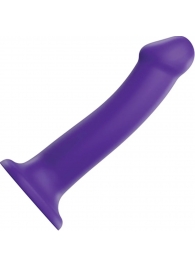 Фиолетовый фаллоимитатор-насадка Strap-On-Me Dildo Dual Density size L - 19 см. - Strap-on-me - купить с доставкой в Норильске