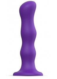 Фиолетовая насадка Strap-On-Me Dildo Geisha Balls size M - Strap-on-me - купить с доставкой в Норильске