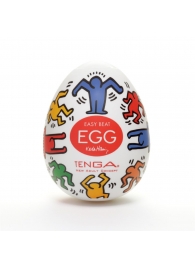 Мастурбатор-яйцо Keith Haring EGG DANCE - Tenga - в Норильске купить с доставкой