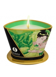 Массажная свеча Exotic Green Tea с ароматом зелёного чая - 170 мл. - Shunga - купить с доставкой в Норильске