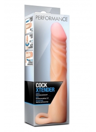 Телесная насадка на пенис Cock Xtender - 17,7 см. - Blush Novelties - в Норильске купить с доставкой