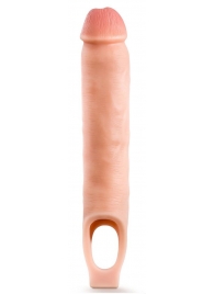 Телесная насадка-удлинитель 11.5 Inch Silicone Cock Sheath Penis Extender - 29,2 см. - Blush Novelties - в Норильске купить с доставкой