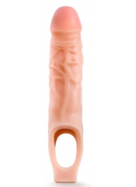 Телесная насадка на пенис 9 Inch Cock Sheath Extender - 22,2 см. - Blush Novelties - в Норильске купить с доставкой