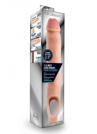 Телесная насадка на пенис 11.5 Inch Cock Sheath Penis Extender - 29,2 см. - Blush Novelties - в Норильске купить с доставкой