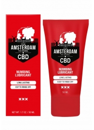 Пролонгирующий лубрикант Numbing CBD from Amsterdam - 50 мл. - Shots Media BV - купить с доставкой в Норильске