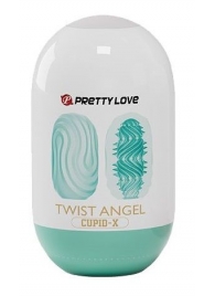 Бирюзовый мастурбатор-яйцо Twist Angel - Baile - в Норильске купить с доставкой