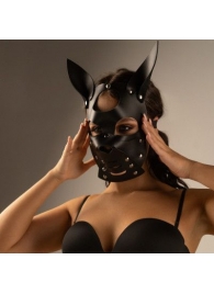 Черная маска  Собака  с ушками - Crazy Handmade - купить с доставкой в Норильске