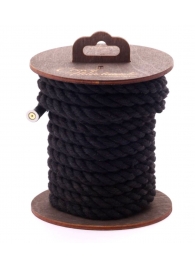 Черная хлопковая веревка для бондажа на катушке - 5 м. - Crazy Handmade - купить с доставкой в Норильске