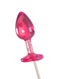 Розовый леденец  в форме анальной втулки со вкусом айриш крим - 29 гр. - Sosuчki - купить с доставкой в Норильске