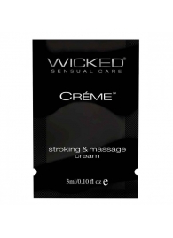 Крем для массажа и мастурбации Wicked Stroking and Massage Creme - 3 мл. - Wicked - купить с доставкой в Норильске