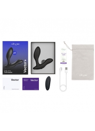 Черный анальный вибратор We-Vibe Vector+ - We-vibe - в Норильске купить с доставкой
